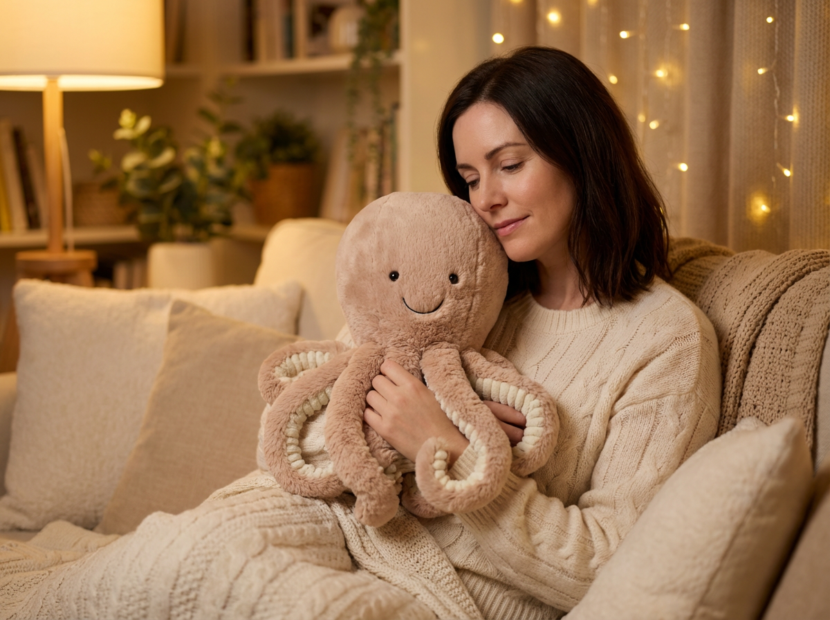 Brown Octopus Plush Toy - Soft Short Plush Stuffed Animal: Perfect Birthday/Christmas/Party Gift for Boys, Girls & Adults