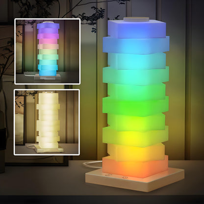 Customizable RGB Cube Lamp: USB-Powered LED Tower Light for Australian Gamerooms, Bedrooms & Room Decor