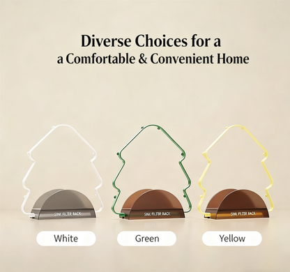 Kitchen Sink Filter Rack with 100 12cm*15cm Mesh Bags, Foldable Food Waste Strainer, Multi-functional Drain Basket（green）