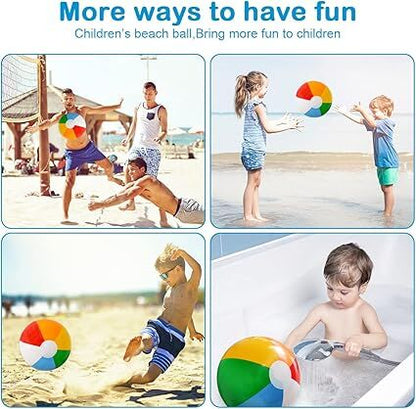 12'' Beach Ball for Kids: 14 Pack Beach Balls Bulk Inflatable Pool - Beach Balls Bulk Hawaiian Tropical Theme Christmas Party Decorations Favors Supplies