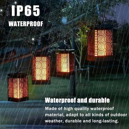 2-Pack Solar Garden Stake Light with Floral Pattern: 12 LED Outdoor Decorative Light with Multiple Mounting Options