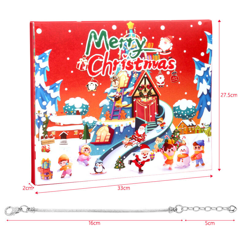 Christmas DIY Jewelry & Craft Advent Calendar(planes-3D-Puzzle-jewelry,33*27.5*6cm)