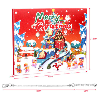 Christmas DIY Jewelry & Craft Advent Calendar(planes-3D-Puzzle-jewelry,33*27.5*6cm)