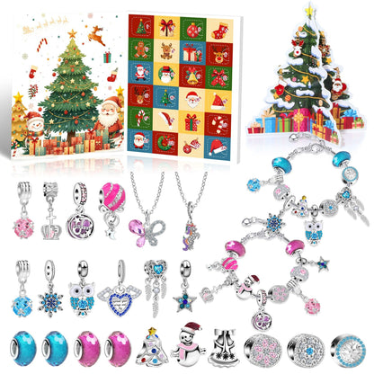 Christmas DIY Jewelry & Craft Advent Calendar(YD-01,20*17*1.3cm)