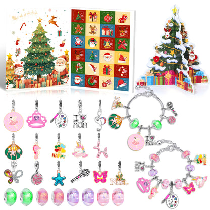Christmas DIY Jewelry & Craft Advent Calendar(
YD-05&upgraded version,20*17*1.3cm)