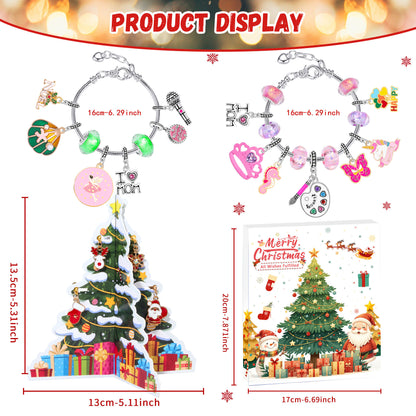 Christmas DIY Jewelry & Craft Advent Calendar(
YD-05&upgraded version,20*17*1.3cm)