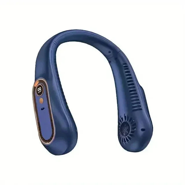 NNEOBA Neck Bladeless Fan Mini Portable-Blue - Mekamart Australia