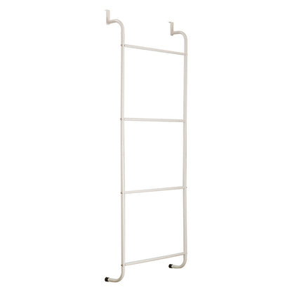 Over The Door Towel Rack Metal Behind Door Hanger for Bathroom Bedroom-White