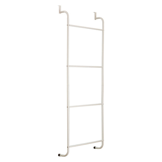 Over The Door Towel Rack Metal Behind Door Hanger for Bathroom Bedroom-White