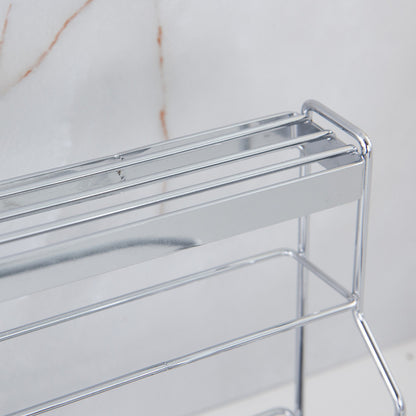 Stainless Steel Kitchen Tableware Storage Rack, With Knife Rack,Spoon And Chopstick Rack-Silver