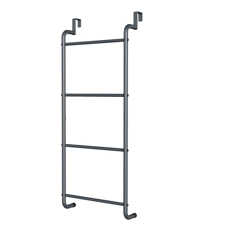 Over The Door Towel Rack Metal Behind Door Hanger for Bathroom Bedroom-Grey