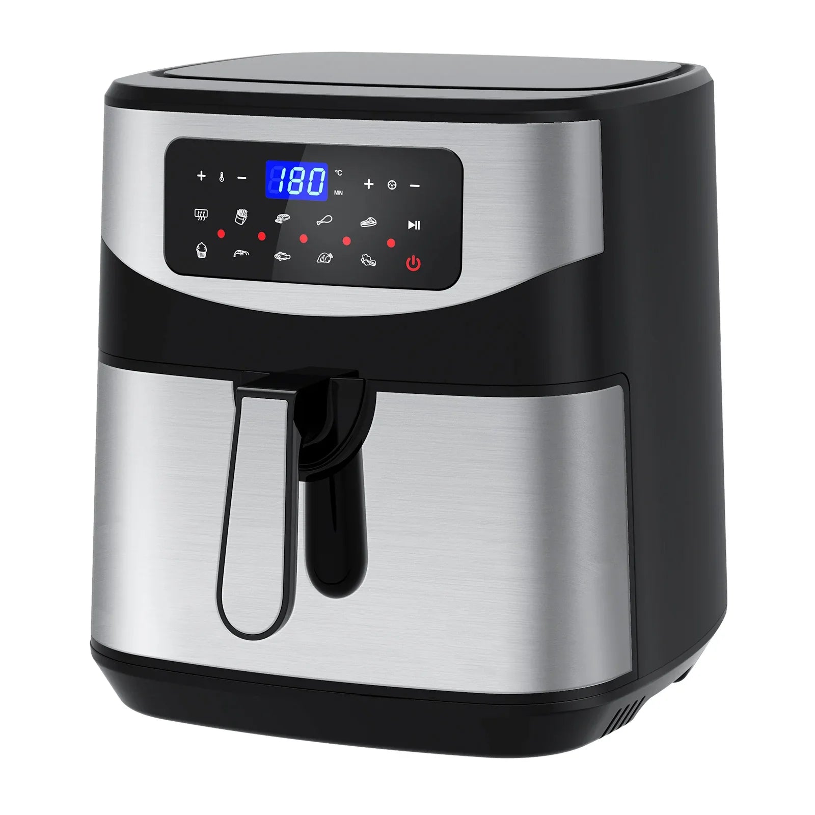 Kitchen Couture 12 Litre Air Fryer Multifunctional LCD One Touch Display Silver - Mekamart Australia
