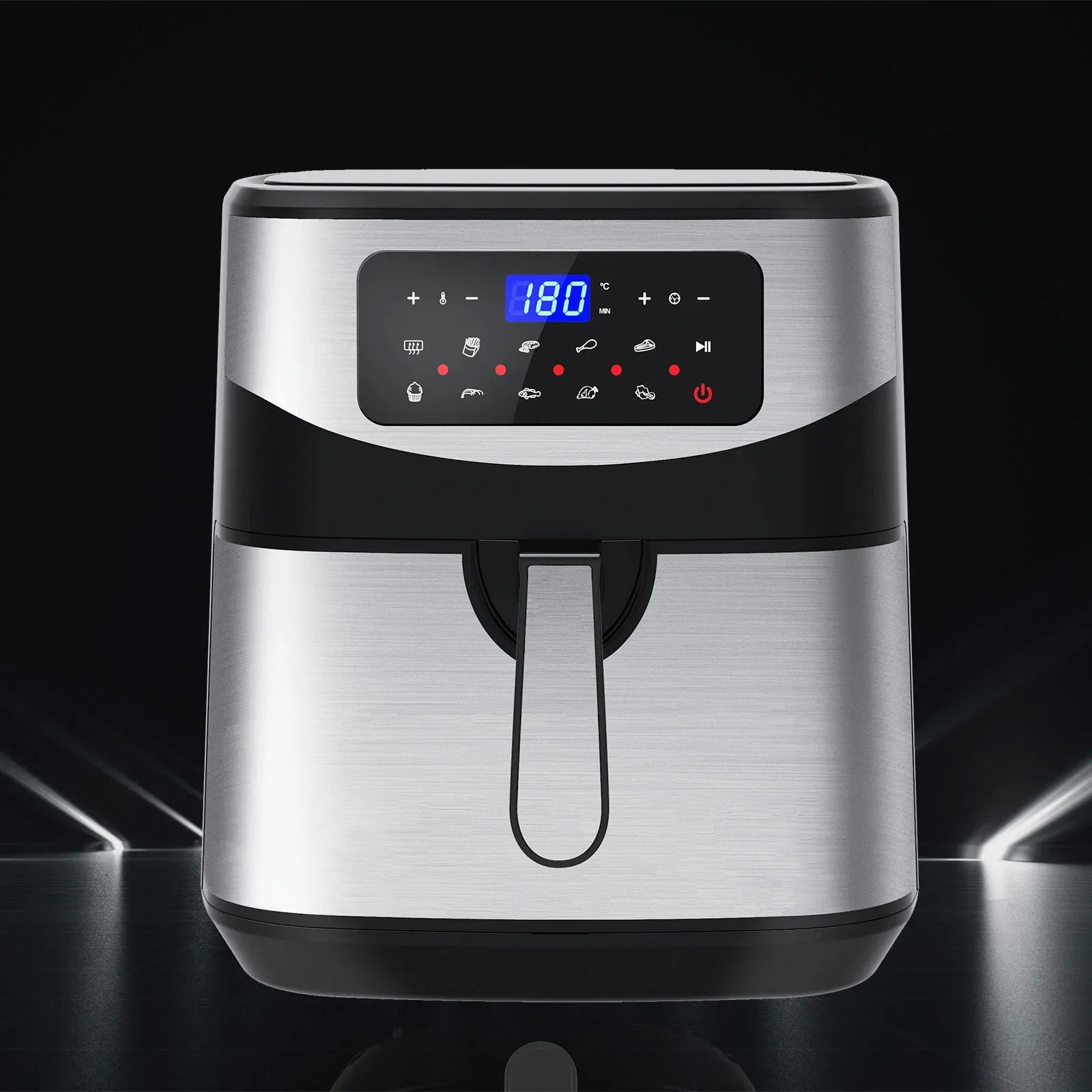 Kitchen Couture 12 Litre Air Fryer Multifunctional LCD One Touch Display Silver - Mekamart Australia