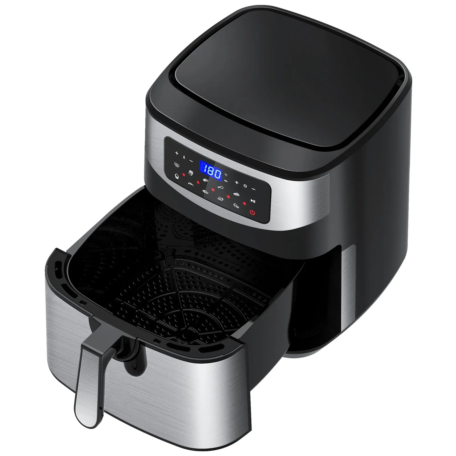 Kitchen Couture 12 Litre Air Fryer Multifunctional LCD One Touch Display Silver - Mekamart Australia