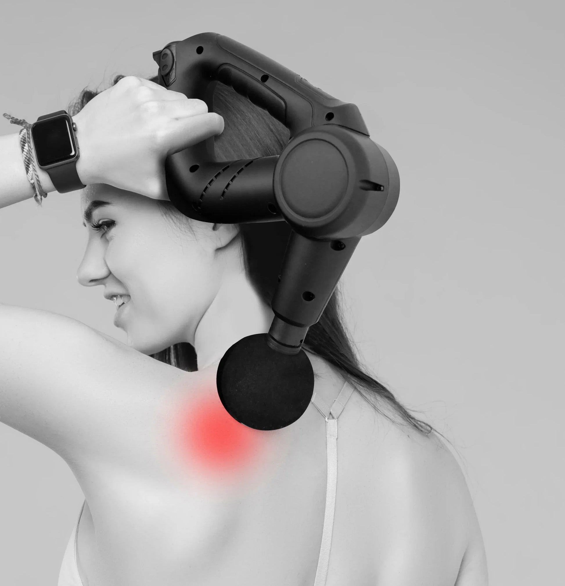 FitSmart Pro Vibration Therapy Massage Device Black And White - Mekamart Australia