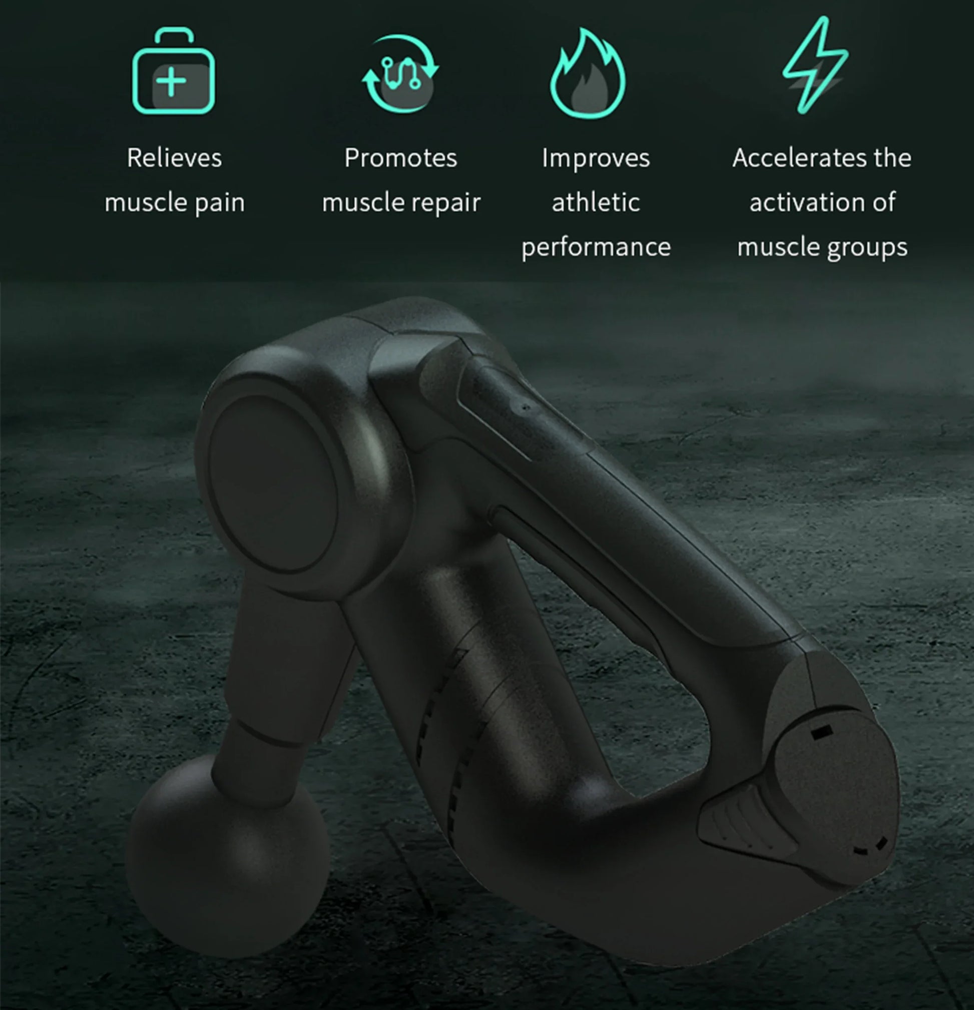 FitSmart Pro Vibration Therapy Massage Device Black And White - Mekamart Australia