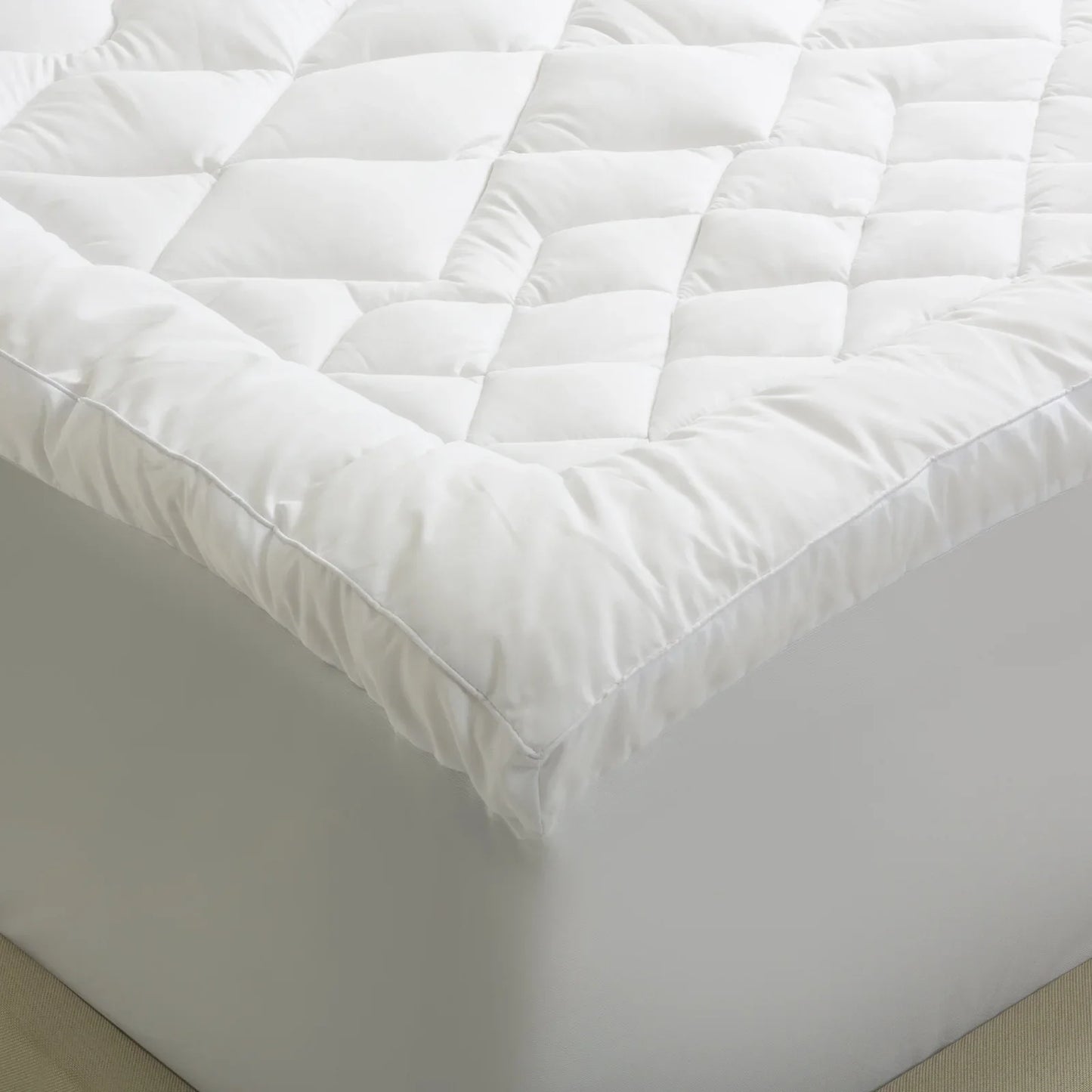 Royal Comfort 1200GSM Deluxe 7-Zone Mattress Topper Luxury Gusset Breathable - Double - White - Mekamart Australia