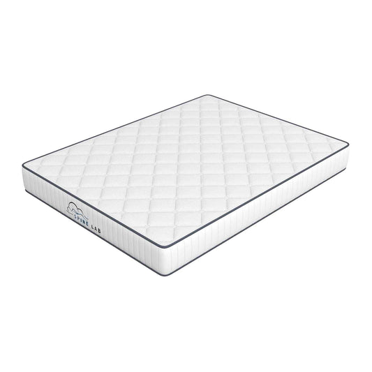 Spine-Lab Mattress 5 Zone 21cm Medium Firm Foam Bonnell Spring - King Single - White - Mekamart Australia