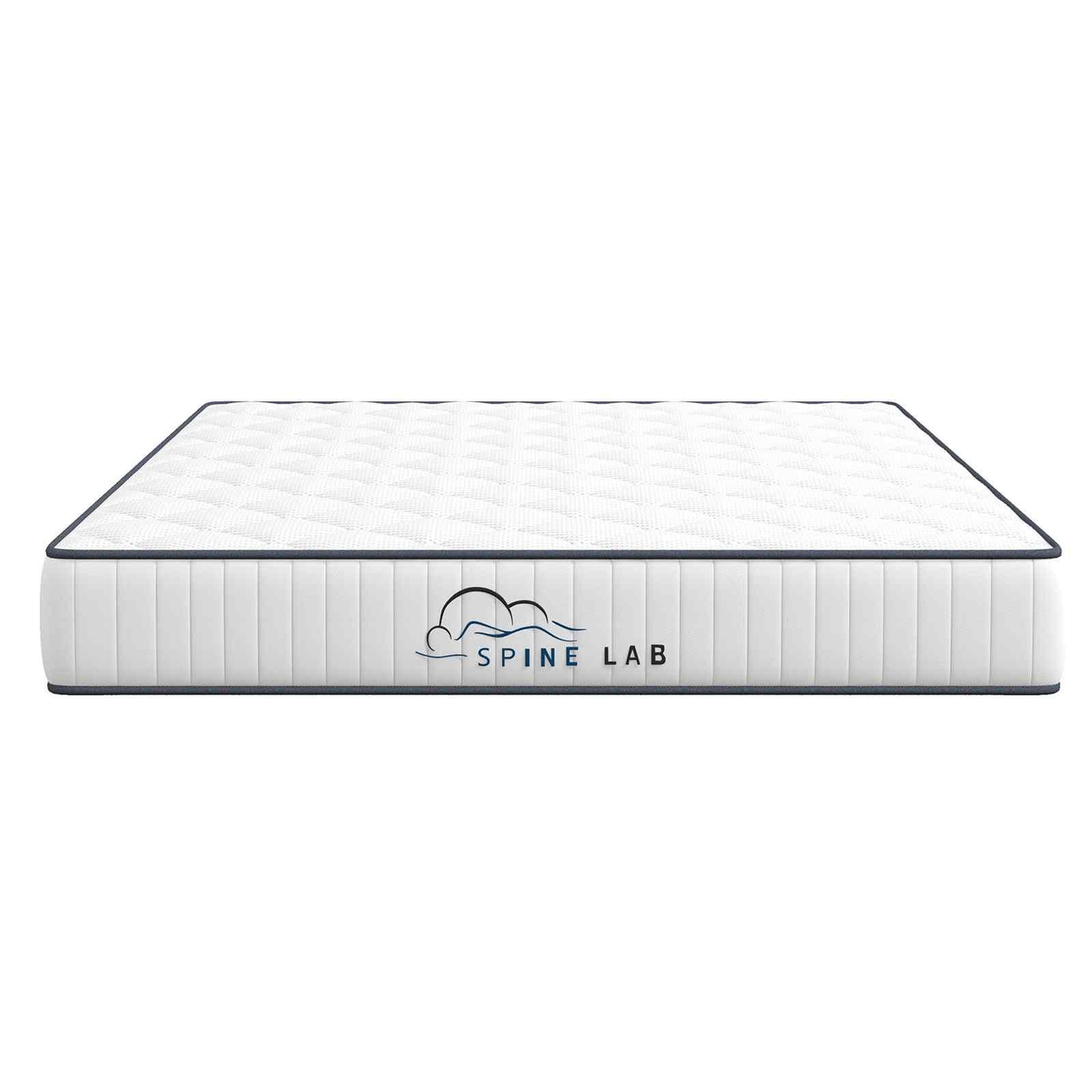 Spine-Lab Mattress 5 Zone 21cm Medium Firm Foam Bonnell Spring - King Single - White - Mekamart Australia