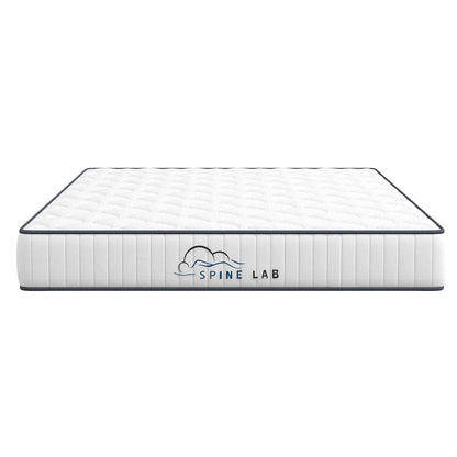 Spine-Lab Mattress 5 Zone 21cm Medium Firm Foam Bonnell Spring - King Single - White - Mekamart Australia