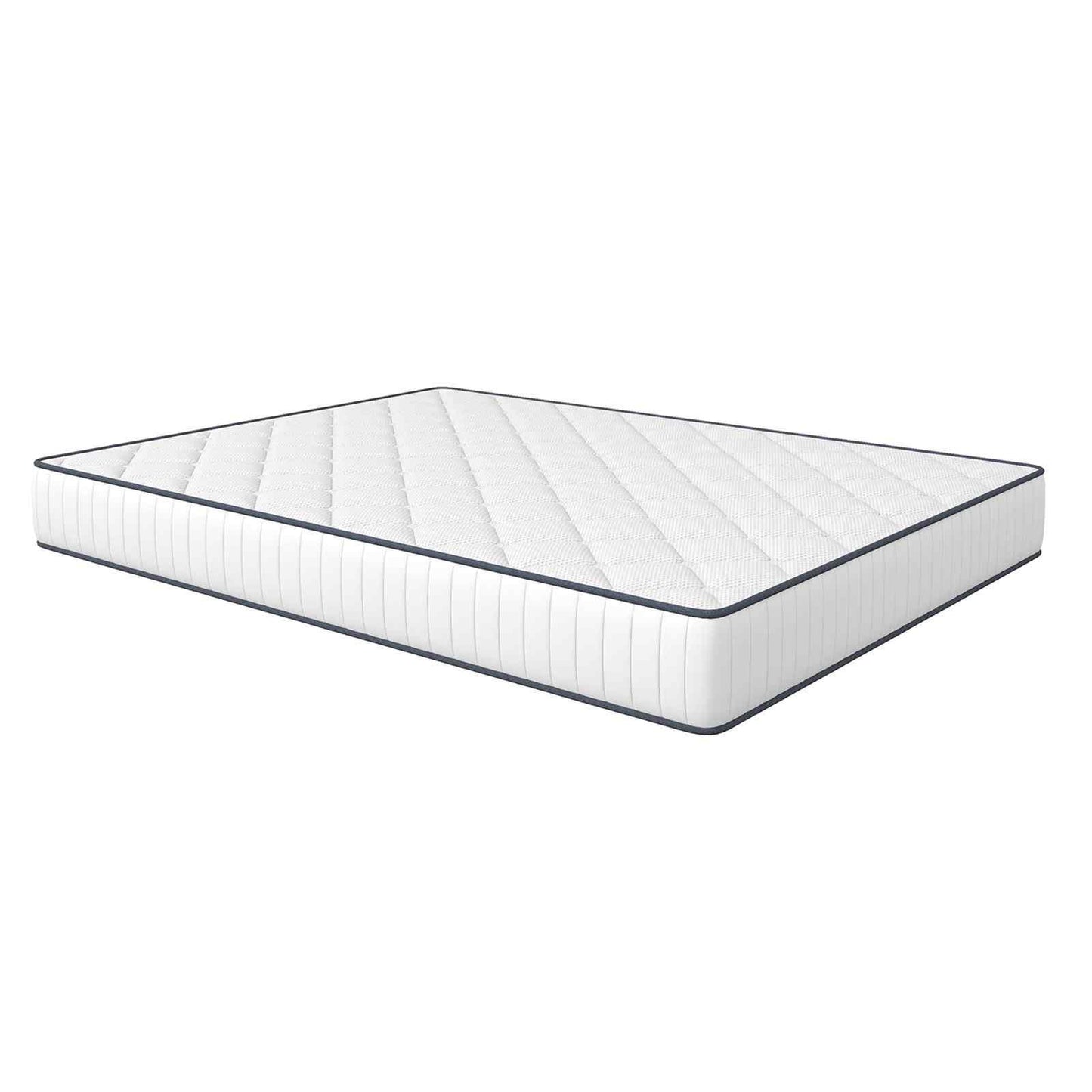 Spine-Lab Mattress 5 Zone 21cm Medium Firm Foam Bonnell Spring - King Single - White - Mekamart Australia