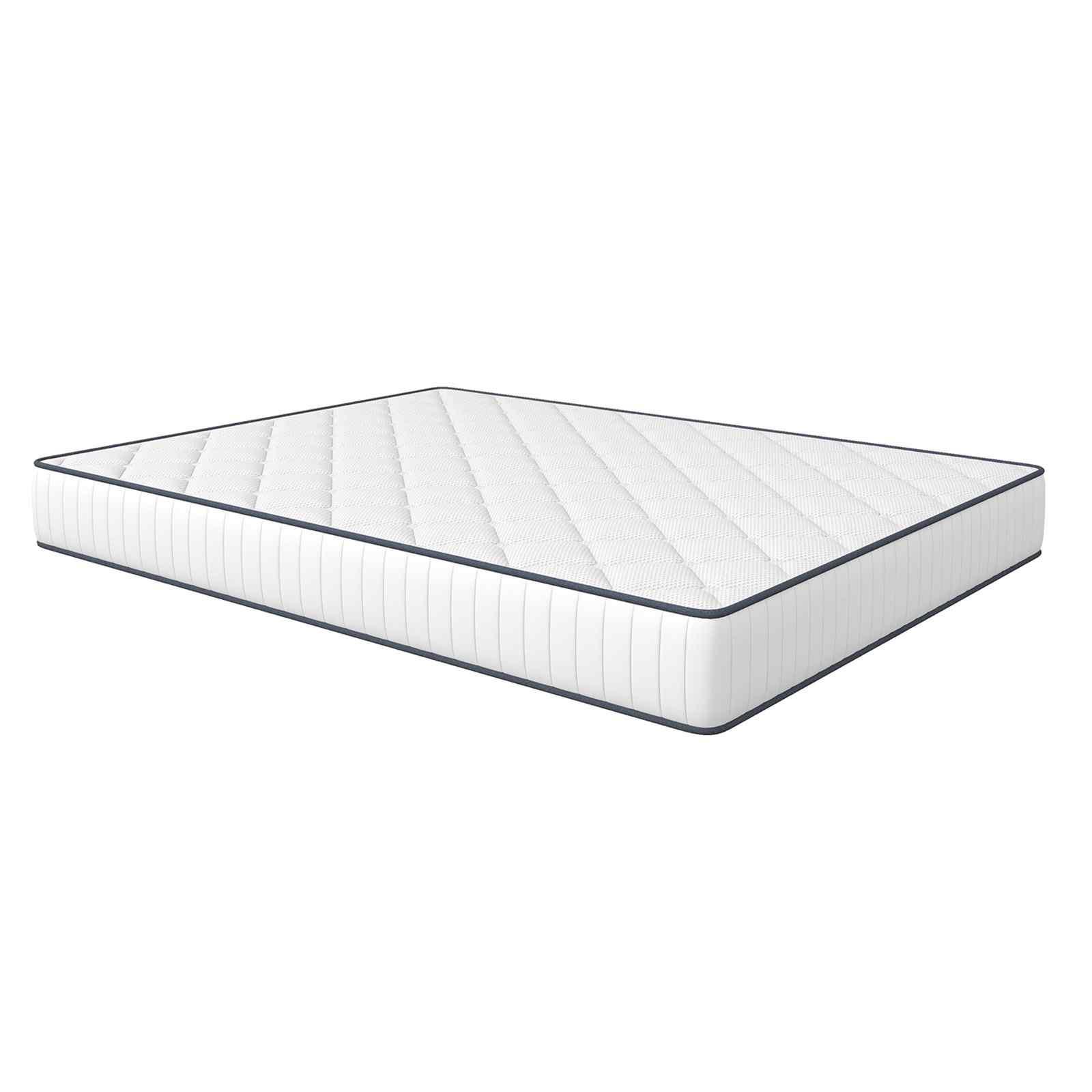 Spine-Lab Mattress 5 Zone 21cm Medium Firm Foam Bonnell Spring - King Single - White - Mekamart Australia
