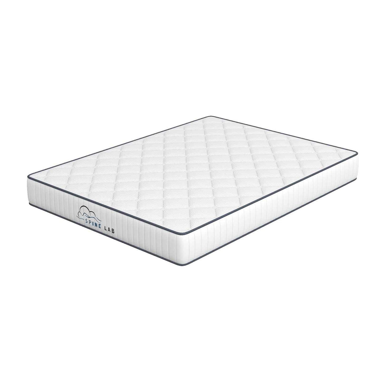 Spine-Lab Mattress 5 Zone 21cm Medium Firm Foam Bonnell Spring - King Single - White - Mekamart Australia