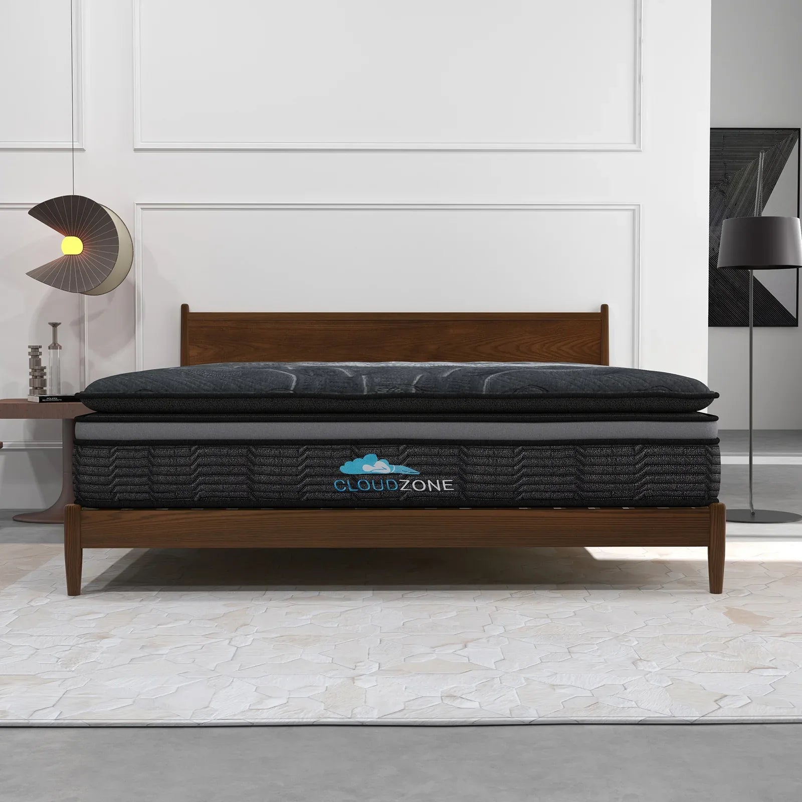 Cloud Zone Double Layer Euro Top Pocket Spring Mattress Plush Medium Firm 34cm - Single - Mekamart Australia