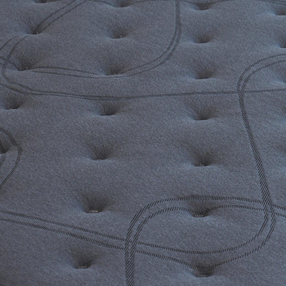 Eco Lux Euro Top 7 -Zone Pocket Spring Mattress Plush Edge Support Medium Firm - King Single - Mekamart Australia