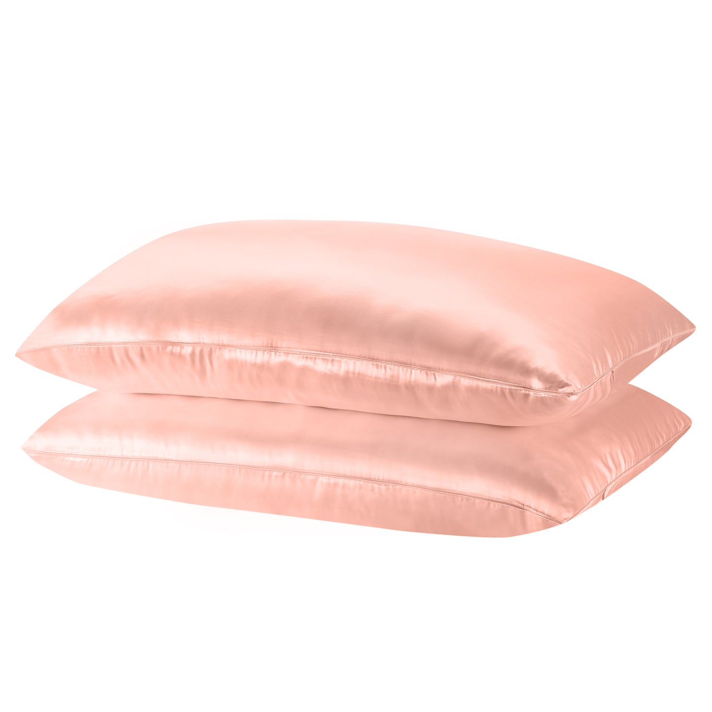 Royal Comfort Mulberry Soft Silk Hypoallergenic Pillowcase Twin Pack 51 x 76cm - Blush