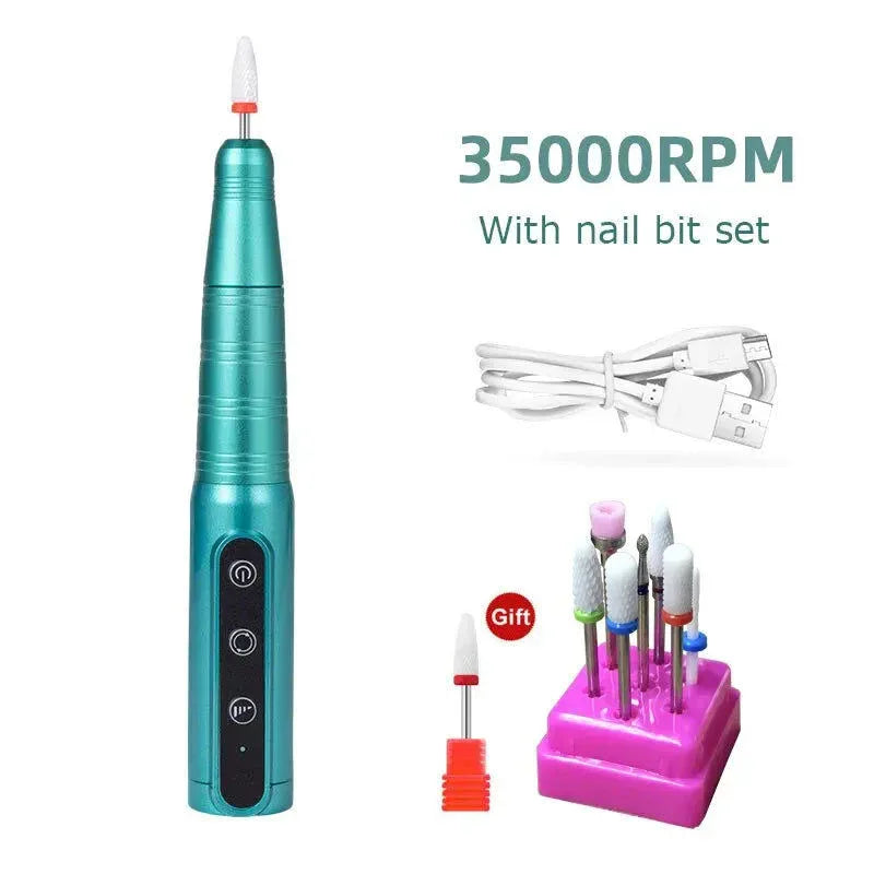 Wireless Nail Drill Pen 35000RPM USB Rechargeable - Mekamart Australia