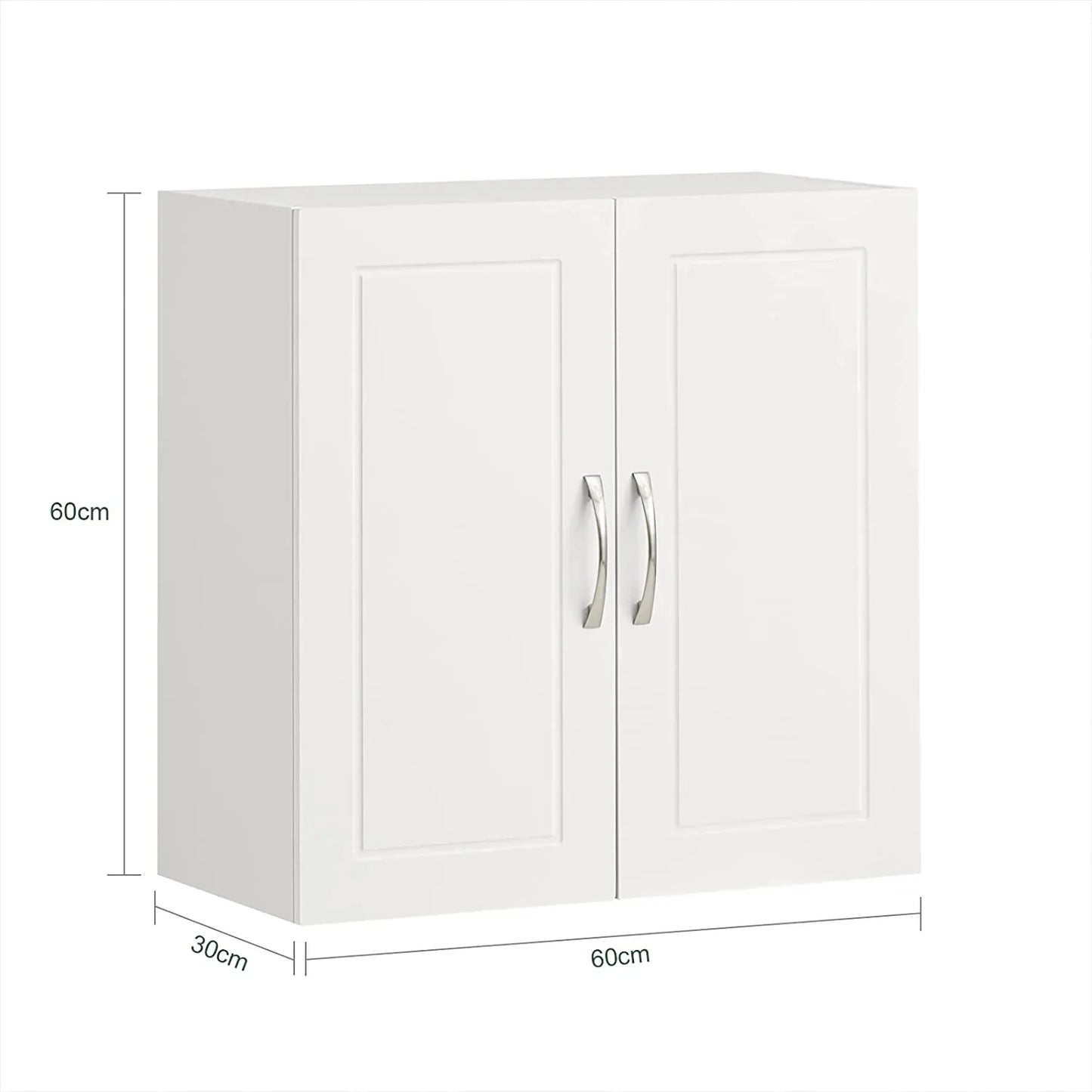 Wall Cabinets Storage, White - Mekamart Australia