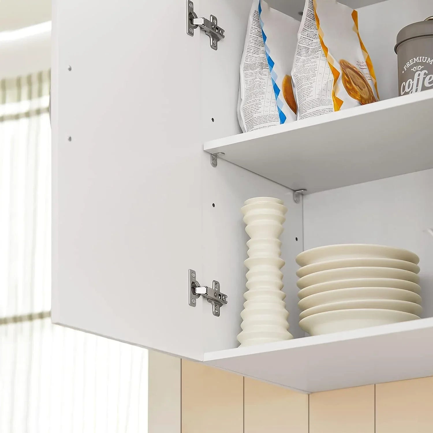 Wall Cabinets Storage, White - Mekamart Australia
