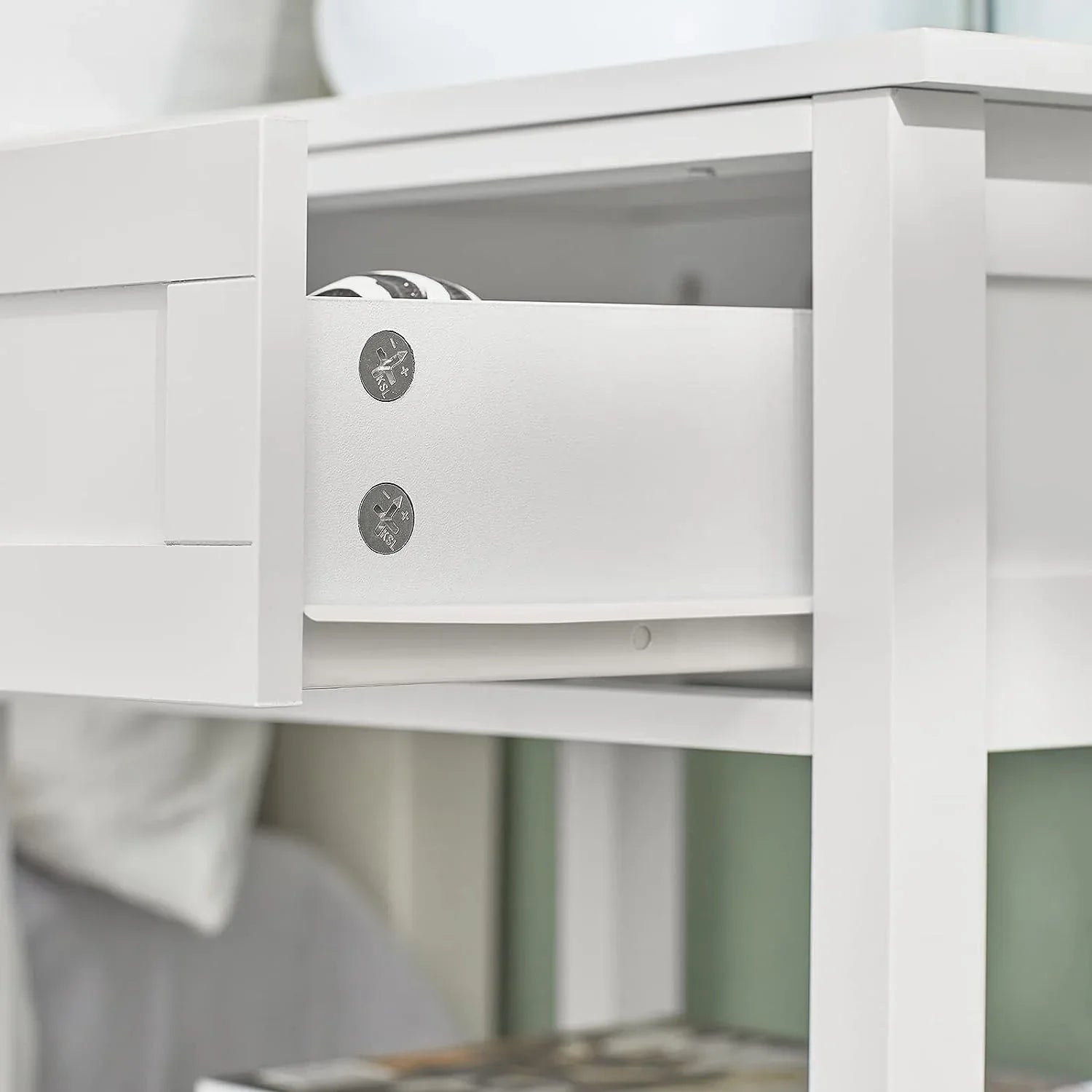 Bedside Table with Drawer Shelves - Mekamart Australia