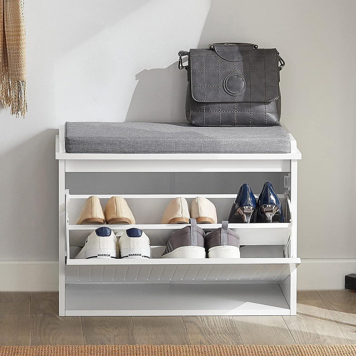 Hallway Shoe Bench Rack Cabinet Seat Cushion - Mekamart Australia