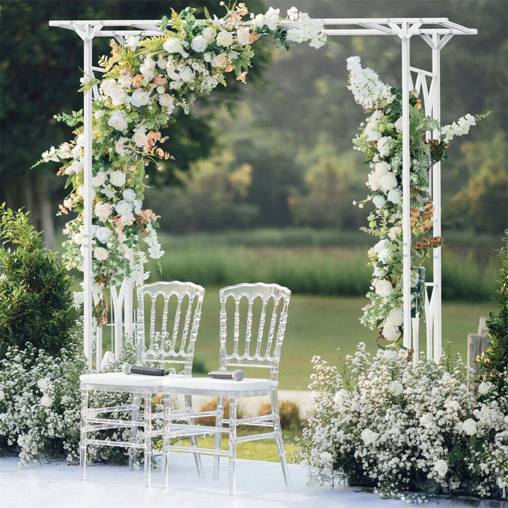 Stereoscopic Metal Garden Arch Arbor Wedding Pergola Trellis - Mekamart Australia
