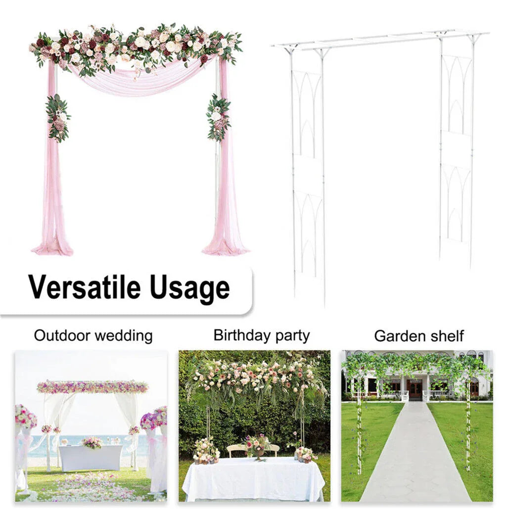 Stereoscopic Metal Garden Arch Arbor Wedding Pergola Trellis - Mekamart Australia
