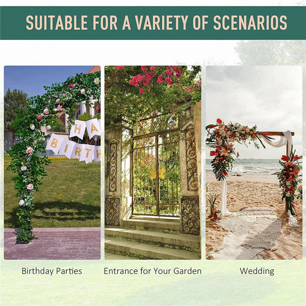 Stereoscopic Metal Garden Arch Arbor Wedding Pergola Trellis - Mekamart Australia