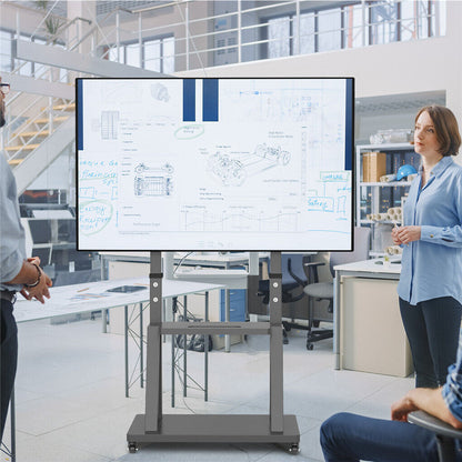 32-100 Heavy Duty TV Wall Mount with Shelf & Wheels