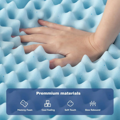 King Mattress Topper Memory Foam 7-Zone 8cm - Mekamart Australia