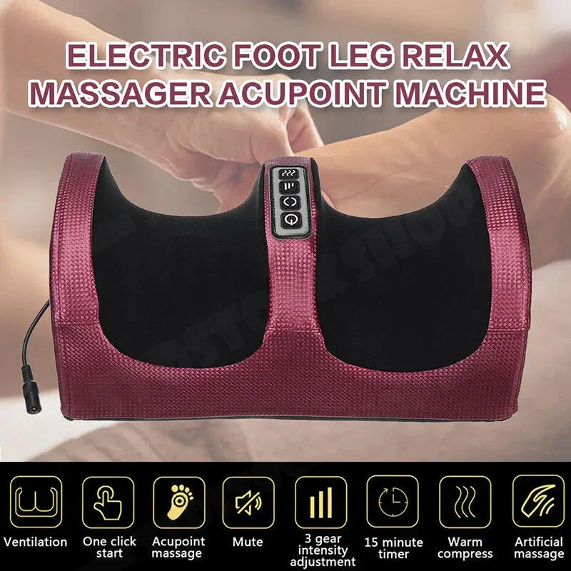 24W Electric Foot Massager with Infrared Therapy & Timer, AC - Mekamart Australia