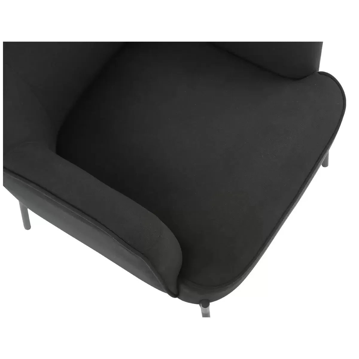 Hugo upholstered armchair black - Mekamart Australia