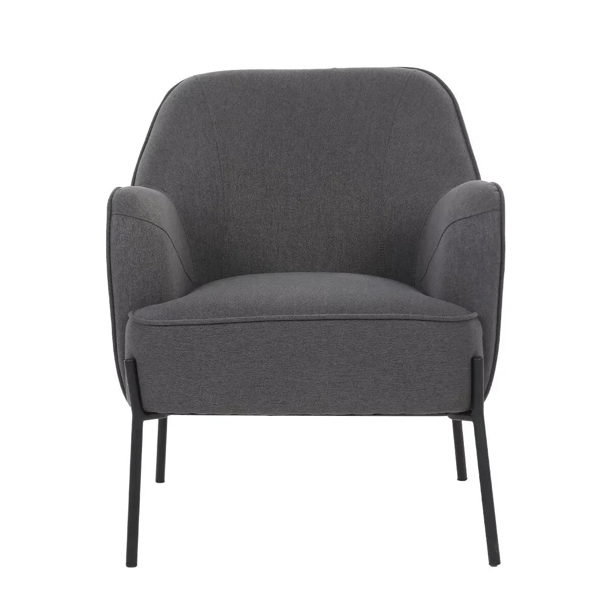 Upholstered Armchair Dark Grey - Mekamart Australia