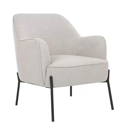Hugo upholstered armchair ivory - Mekamart Australia