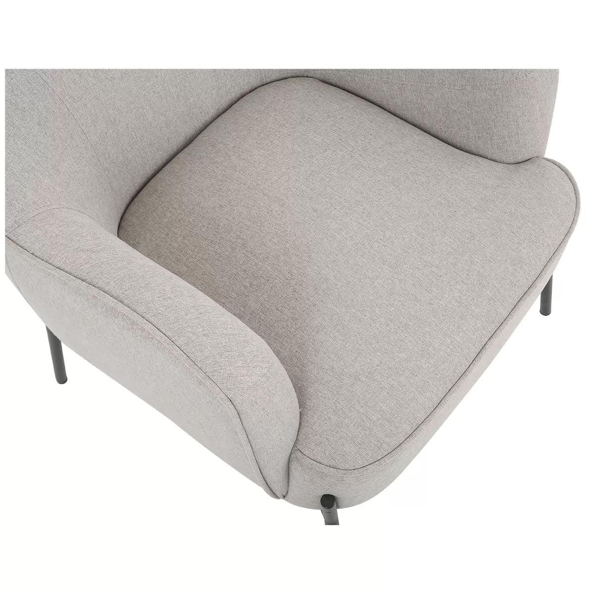 Hugo upholstered armchair ivory - Mekamart Australia