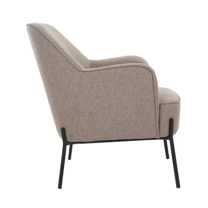 Hugo upholstered armchair light brown - Mekamart Australia