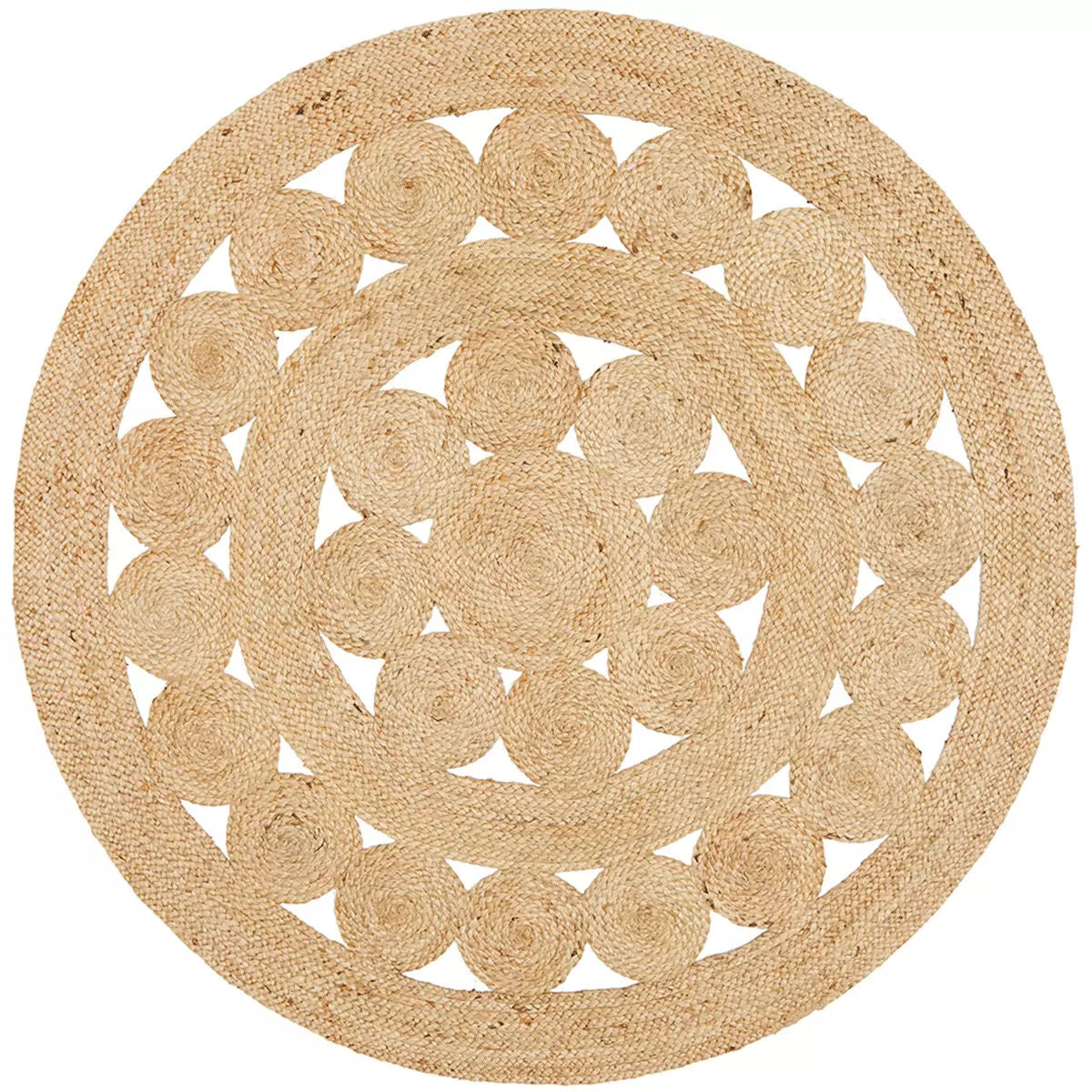 Atrium pilu natural rug 150 x 150cm