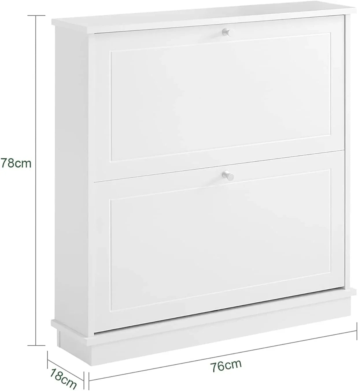 2 Drawer Shoe Cabinet Storage Unit - Mekamart Australia