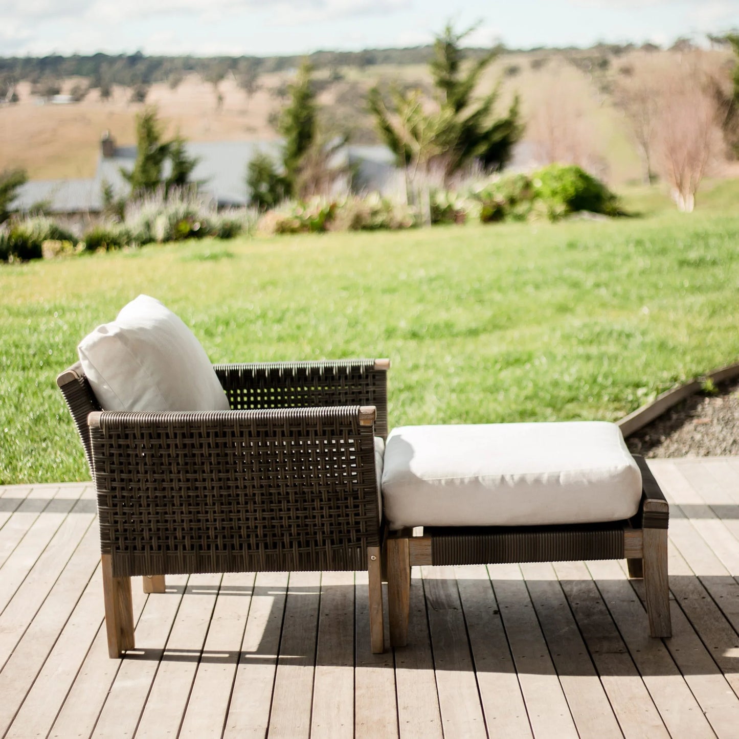 Paradise Armchairs and ottoman - Mekamart Australia