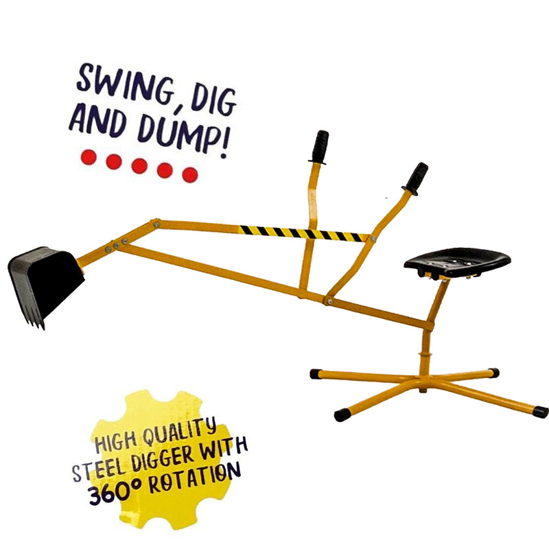 Multi Action Metal Sand Digger Backyard Sandpit Toy